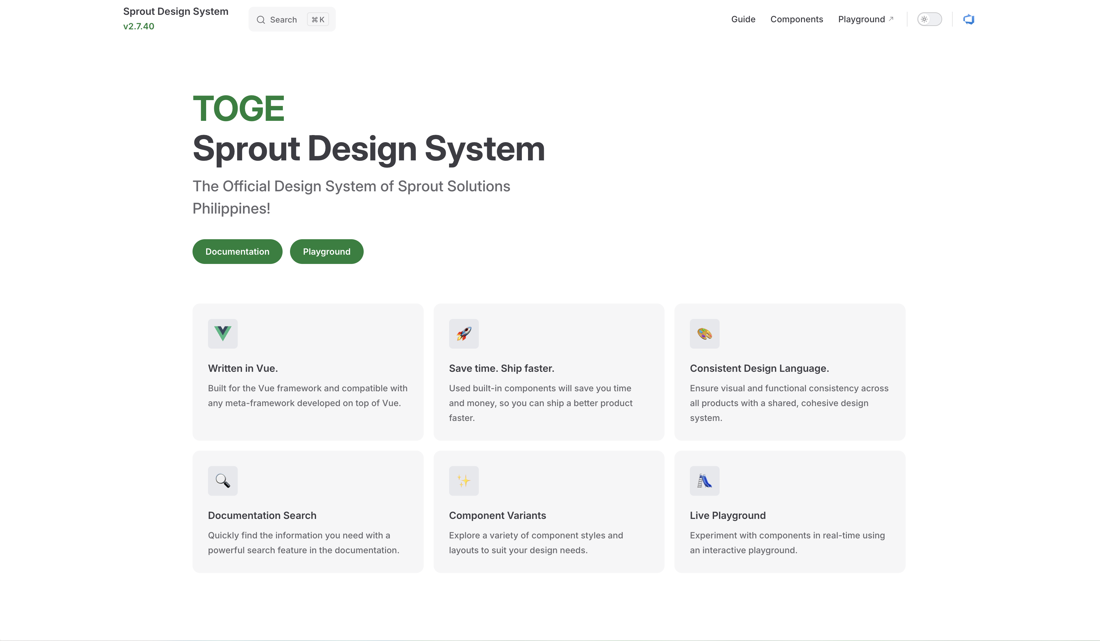 Sprout Design System