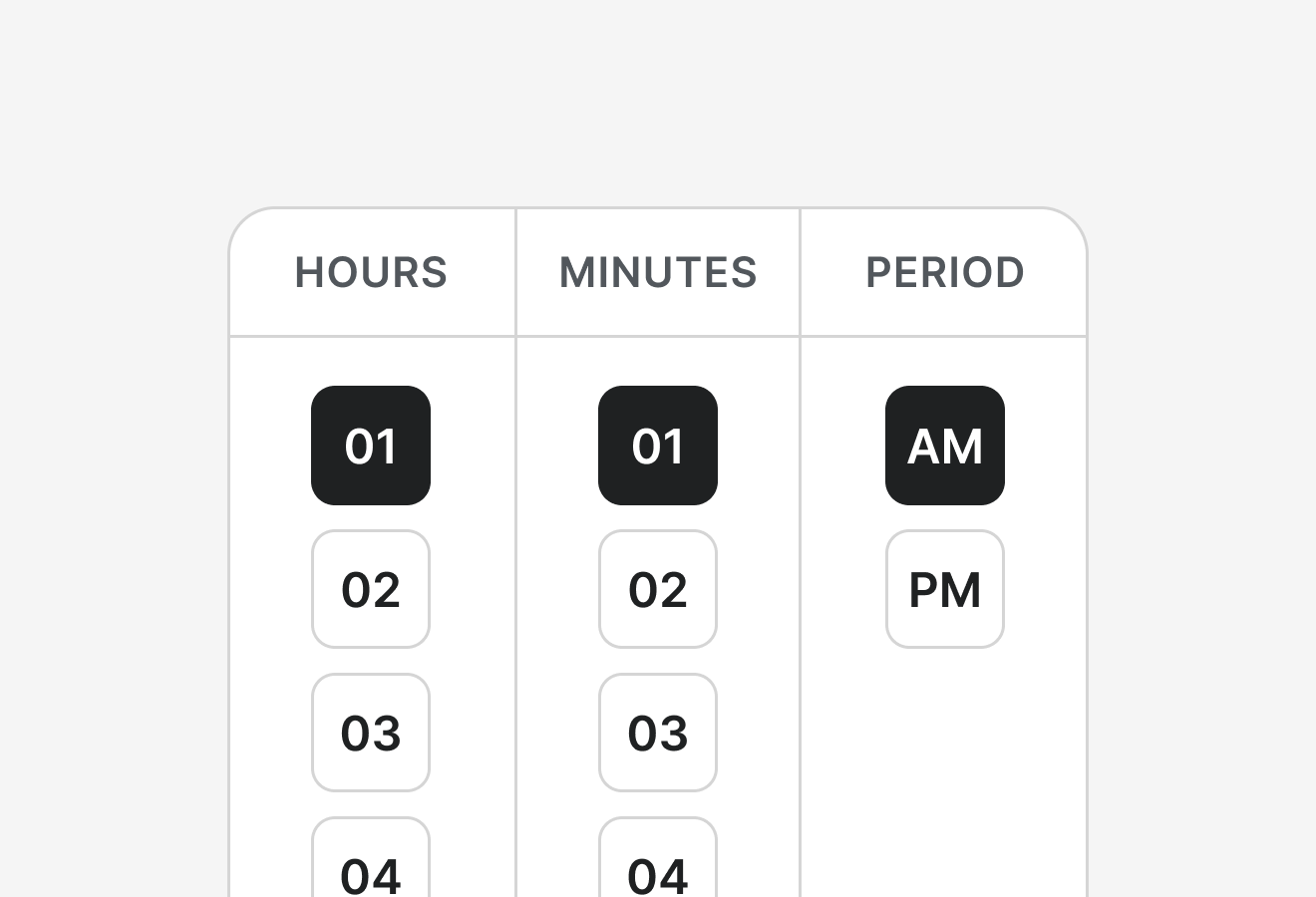 React Timepicker Component
